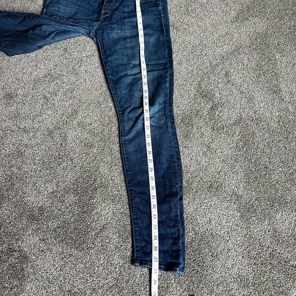 MOTHER Womens Jeans 28 The Looker Dark Blue Denim Clean Sweep Wash - Picture 8 of 11